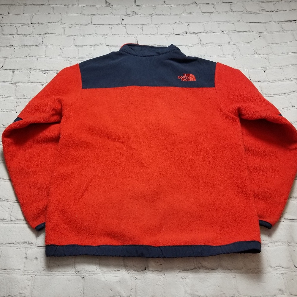SOLD The North Face Fleece Orange Jacket~ size large - Picture 2 of 8